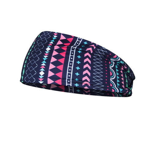 Printed Headband Printed Sports Yoga Fitness Sweat-Absorbent Headband Headband - ROUTINE FASHION